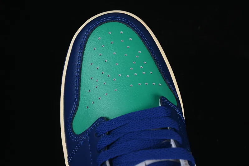 All categories Air Jordan Jordan series basketball shoes Air Jordan 1 Low G version pure original Air Jordan 1 Low AJ1 Joe 1 blue and green color matching low-top cultural casual sneakers 553558-147